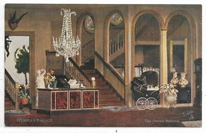 Postal del Palacio de Titania Raphel Tuck La Escalera Privada Sin Usar - Imagen 1 de 2