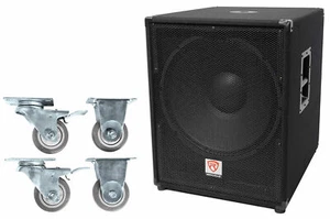 Rockville PBG18 18" Passive 2000w 8-Ohm Pro Audio Subwoofer Sub+Steel Casters - Picture 1 of 11