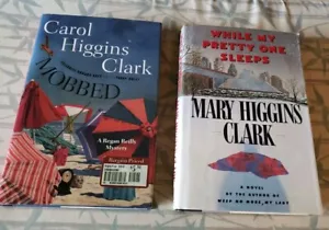 2 Hardcover Mary Higgins Clark Mystery Novels, Mobbed, While You Were Sleeping - Picture 1 of 2