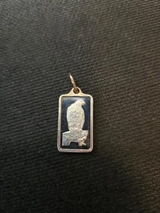 RARE BEAUTIFUL PAMP SUISSE FALCON 5 g .999 FINE SILVER BAR PENDANT - Picture 1 of 3