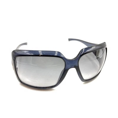 Gafas de sol Gucci translúcidas azules oscuras envolventes de gran tamaño lentes grises 115 Italia moda Foto 1 de 4