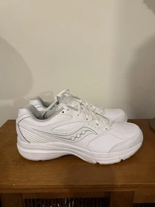 Scarpe Saucony Integrity donna 9,5 sneakers da passeggio in pelle bianca S50204-1 - Foto 1 di 8