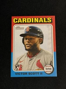 2024 Topps Heritage High Number Victor Scott II RC Mini #667 - Picture 1 of 2