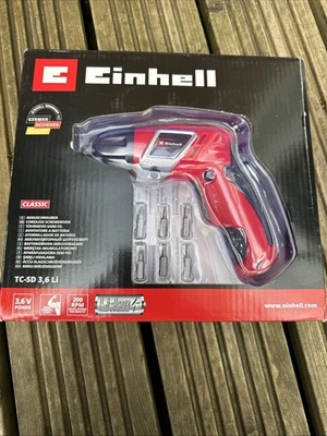 Einhell Classic Cordless Screwdriver New Boxed 3.6V Li-ion - Image 1 of 4