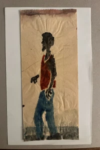 Thitz (*1962) -  Tütenbild, handsignierte Malerei auf Papiertüte, Unikat  - Bild 1 von 3