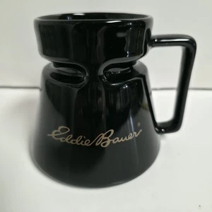 Hotjo Mug Eddie Bauer Black Wide Bottom Anti Spill Slip Resistant Coffee Cup - Picture 1 of 7