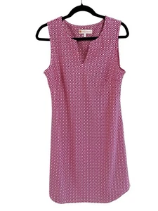 Jude Conally Womens Allison Pink Geometric Stretch Golf Pickleball Dress Medium - Picture 1 of 4