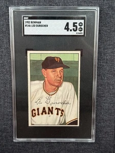1952 BOWMAN BASEBALL CARD #146 LEO DUROCHER HOF GIANTS SGC 4.5 VG-EX+ - Picture 1 of 2