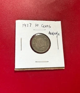 Malaya & British Borneo 10c 1957 10 Cents Coin - Nice World Coin !!! - Picture 1 of 2