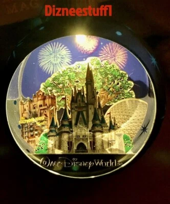 2024 Walt Disney World 4 Parks Glass  Light Up  Ornament - Image 1 of 2