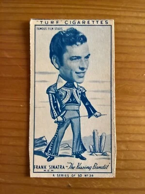 Carreras Turf cigarette card: Famous Film Stars 1949 #38 Frank Sinatra - Image 1 of 2