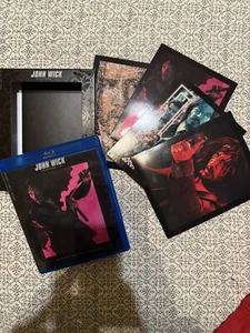 JOHN WICK CHAPTERS 1-4 Blu Ray WITH 4 COVER ART CARDS NO DIGITAL CODE - Picture 1 of 10