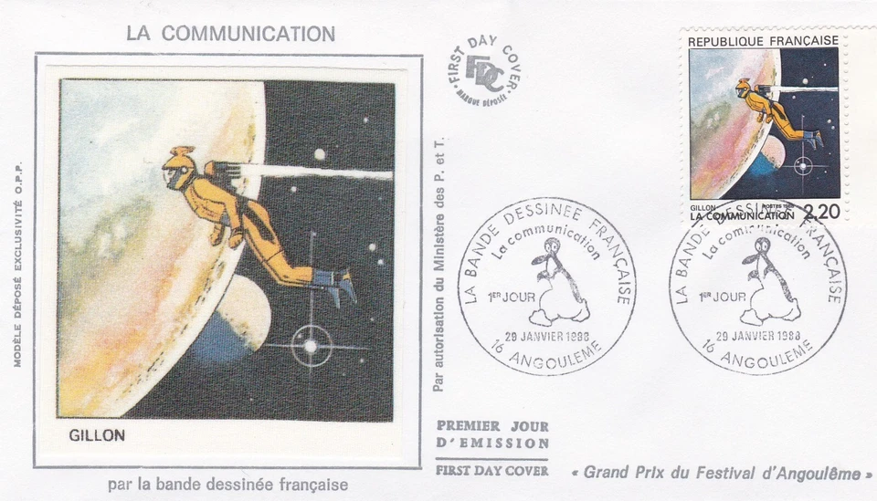 FRANCE 1988 FDC The French Comic Strip YT 2508 - Image 1 of 1