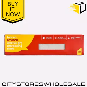 Amtech Combination Sharpening Stone 8" 200mm Dual Grit Oilstone Chisel - Picture 1 of 5