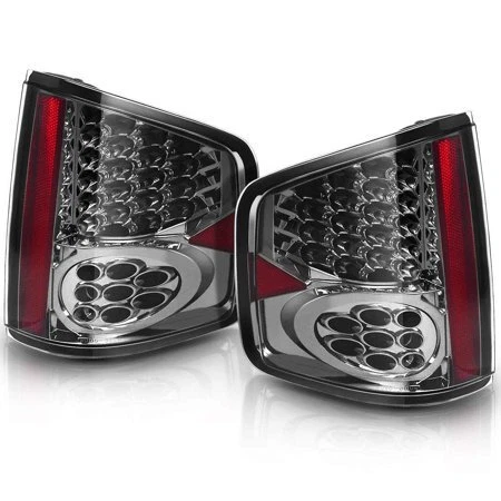 Chrome Smoke LED Tail Lights for 94-04 Chevrolet S10 / GMC Snoma Rear Lamp PAIR Foto 1 de 4