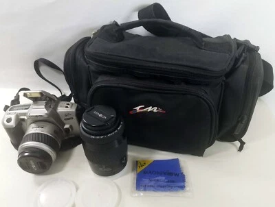 Cámara fotográfica Minolta Maxxum QTsi 35 mm con 2 lentes 35-80 mm -70-210 macro Foto 1 de 4