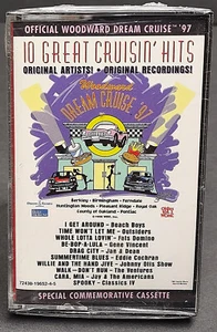 Woodward Dream Cruise 10 Great Crusin’ Hits SEALED CASSETTE Beach Boys, Ventures - Imagen 1 de 6