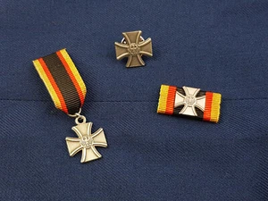 Set Bundeswehr Veteranenabzeichen Bandspange Miniatur SONDERPREIS - Picture 1 of 2