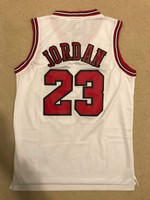 Michael Jordan #23 Throwback Chicago Bulls White Mens Jersey