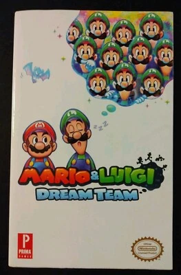 Mario and Luigi Dream Team Prima Game Guide Libro de bolsillo con chaqueta Foto 1 de 4