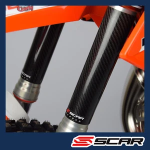 CARBON UNTERE GABELSCHÜTZER KTM SX SXF EXC EXCF YAMAHA YZ YZF KAWASAKI KXF SCAR - Bild 1 von 1