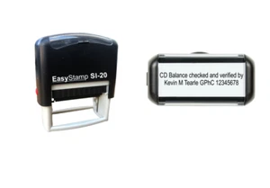 CD Balance Rubber Stamp Pharmacy / Chemist checked and Verified by self inking - Picture 1 of 17
