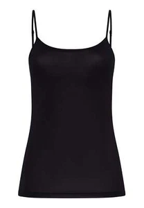 Hanro Womens Soft Touch Round Neck Camisole black top size L - Picture 1 of 3