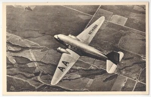Avión de pasajeros American Airlines Eagle de 1930 - Postal publicitaria de aviación - Imagen 1 de 2