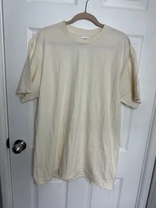 New Supreme Blank Tee Mens Sz XL T Shirt - Off White Natural - Authentic - Picture 1 of 9