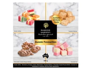 Random Harvest Aussie Favorites: Jellies, Mallows, Peanut Britle, Coconut Ice - Picture 1 of 3