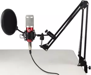 KIT DE MICRÓFONO IP Blastking-ROJO Micrófono Condensador 3 pines XLR Freq Response 20Hz-20kHz - Imagen 1 de 2