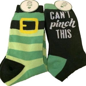 Socken Herren St. Patrick's Day Socken Größe 10-13. Grün gestreift. Schneller Versand - Bild 1 von 5