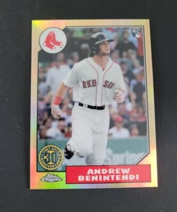 2017 Topps Chrome '87 Topps #87T25 Andrew Benintendi - Bild 1 von 2