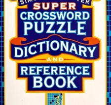 Super Crossword Puzzle Dictionary Reference 1999 PB Book Simon & Schuster BKBX3