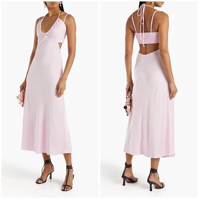 Vestido sin Mangas ALC Sienna Corte Midi Rosa Talla 2 Nuevo con Etiquetas Foto 1 de 4