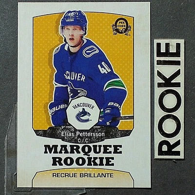 ELIAS PETTERSSON  RC  2018-19  O-Pee-Chee Retro  #611 ROOKIE Vancouver Canucks - Image 1 of 2