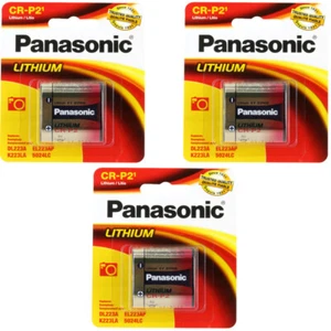 3 x Panasonic CRP2, EL223A ,DL223, K223LA, 5024LC 6v Photo Lithium Battery - Picture 1 of 3