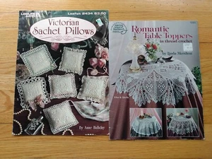 Vintage Crochet Patterns Victorian Sachet Pillows & Romantic Table Toppers - Picture 1 of 9