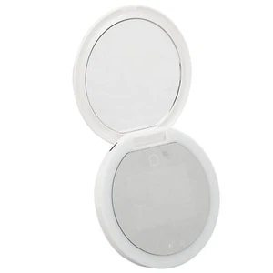 Travel Compact Mirror With Uv Camera Sun Testing Double Side Adjustable Ligh GFL - Picture 1 of 24