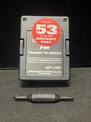 NEW (JR NET-J72P) FM 72MHz Transmitter Module w/CH52 TX Crystal Made in Japan - Image 1 of 4