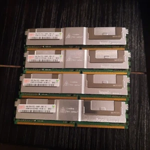 4 x 4GB (16gb total) Hynix HYMP151F72CP4N3-Y5 Fully Buffered PC2-5300 2Rx4 - Picture 1 of 1