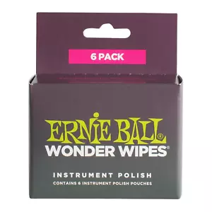 Ernie Ball Wonder Wipes Instrument Polish Six Pack - Picture 1 of 1