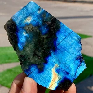 87G Natural Beautiful luster Labradorite free-form inornament ornament - Picture 1 of 20