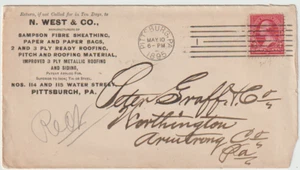 1895 Samson Fiber Sheathing Paper & Paper Bags Pittsburgh Pa. Advertising Cover - Picture 1 of 1