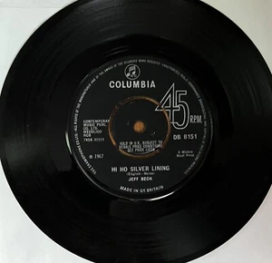 Jeff Beck Columbia 45 Hi Ho Silver Lining English Pressing - Bild 1 von 2
