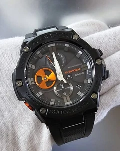 Casio G-Steel solarbetrieben mit Bluetooth ionenplattiert Herrenuhr GSTB100B-1A4 - Bild 1 von 3