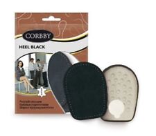 Leather Heel Shoe Insoles Heels Inserts for Women & Man - Black, Natural Leather