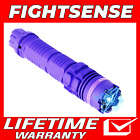 High Voltage Stun Gun for Self Defense with Led Flashlight Maximum Power Purple