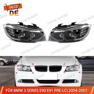 LED Spot Style Hauptscheinwerfer Scheinwerfer Für BMW E90 E91 2005- 2008 Pre-LCI - Bild 1 von 4