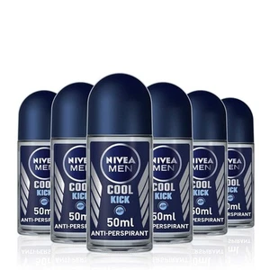 Nivea Men Cool Kick 48 Hours Anti-Perspirant Deodorant Roll On 50 ml - by Nivea - Picture 1 of 3